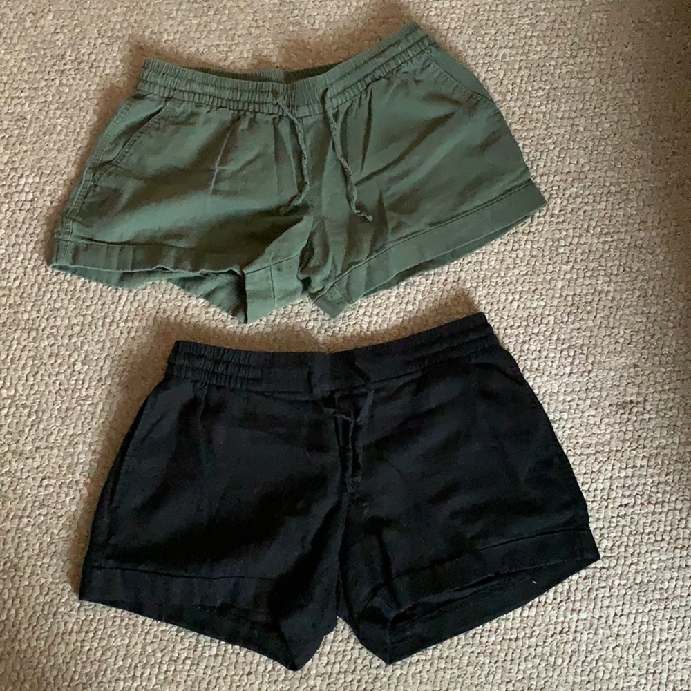 Old Navy Linen Blend Drawstring Shorts
